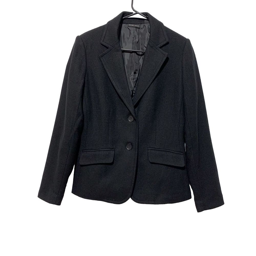 New York & Company Womens Size 6 Two Button Blazer Suit Jacket Wool Blend Career